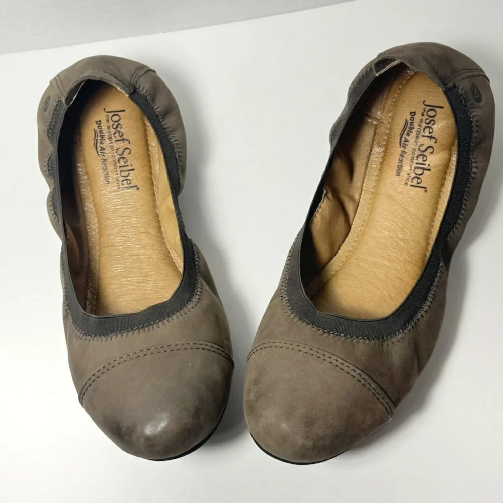 Josef seibel's - brown nubuck ballet flats